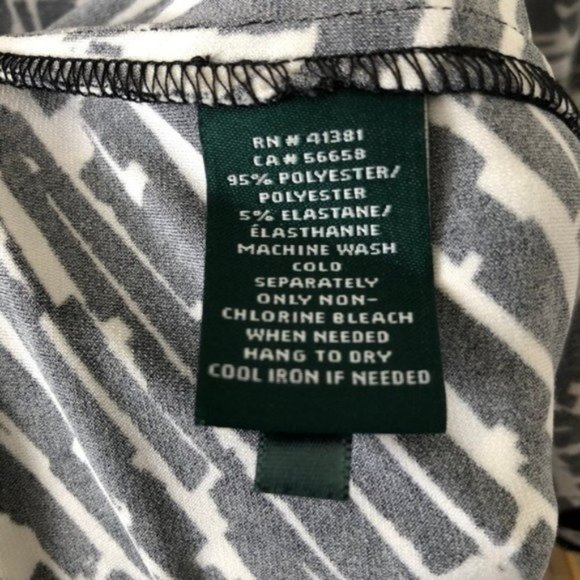 Ralph Lauren Black White Berryann Wrap Dress, 14 - Picture 7 of 7